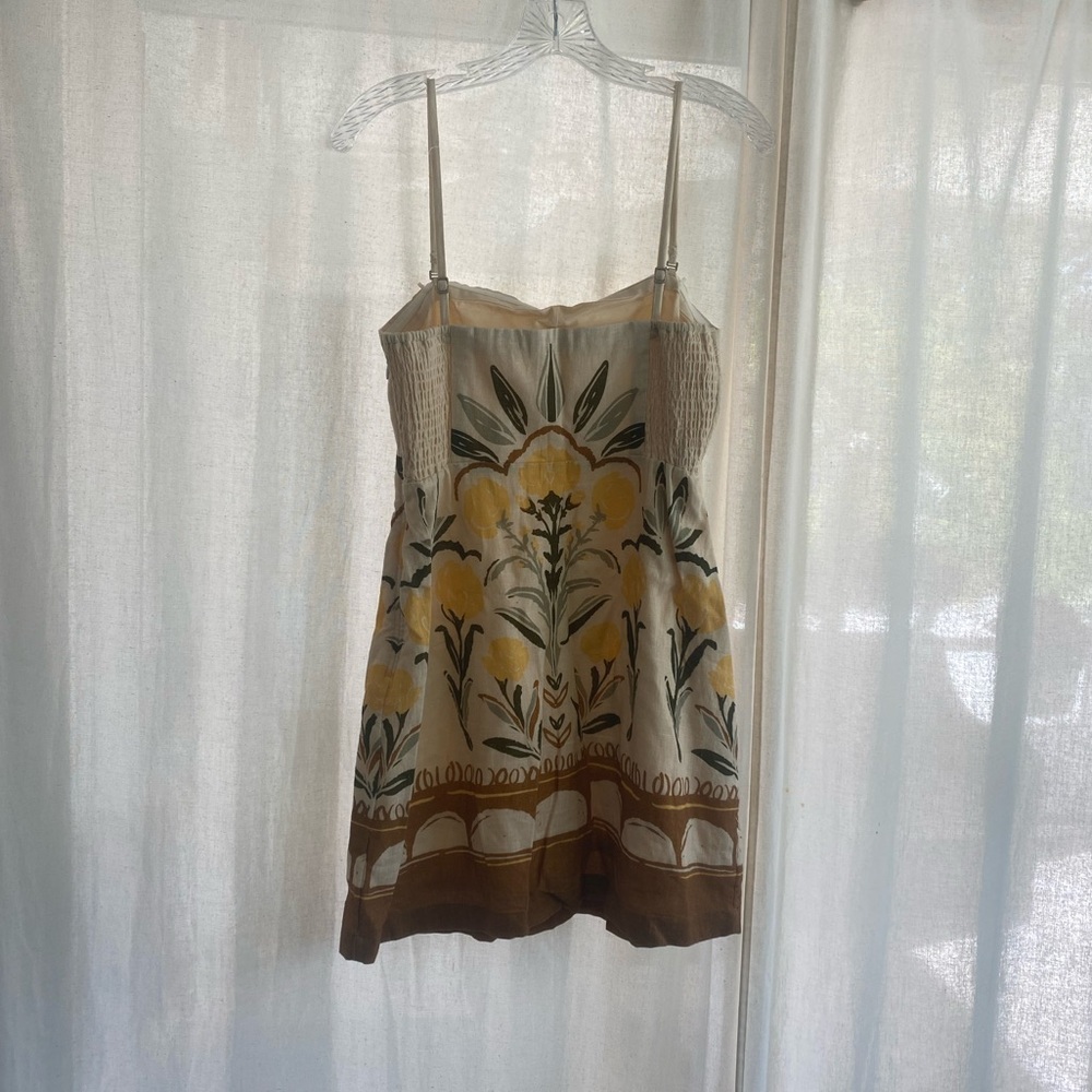 Abercrombie & Fitch Strapless Linen-Blend Skort - Picture 2 of 8